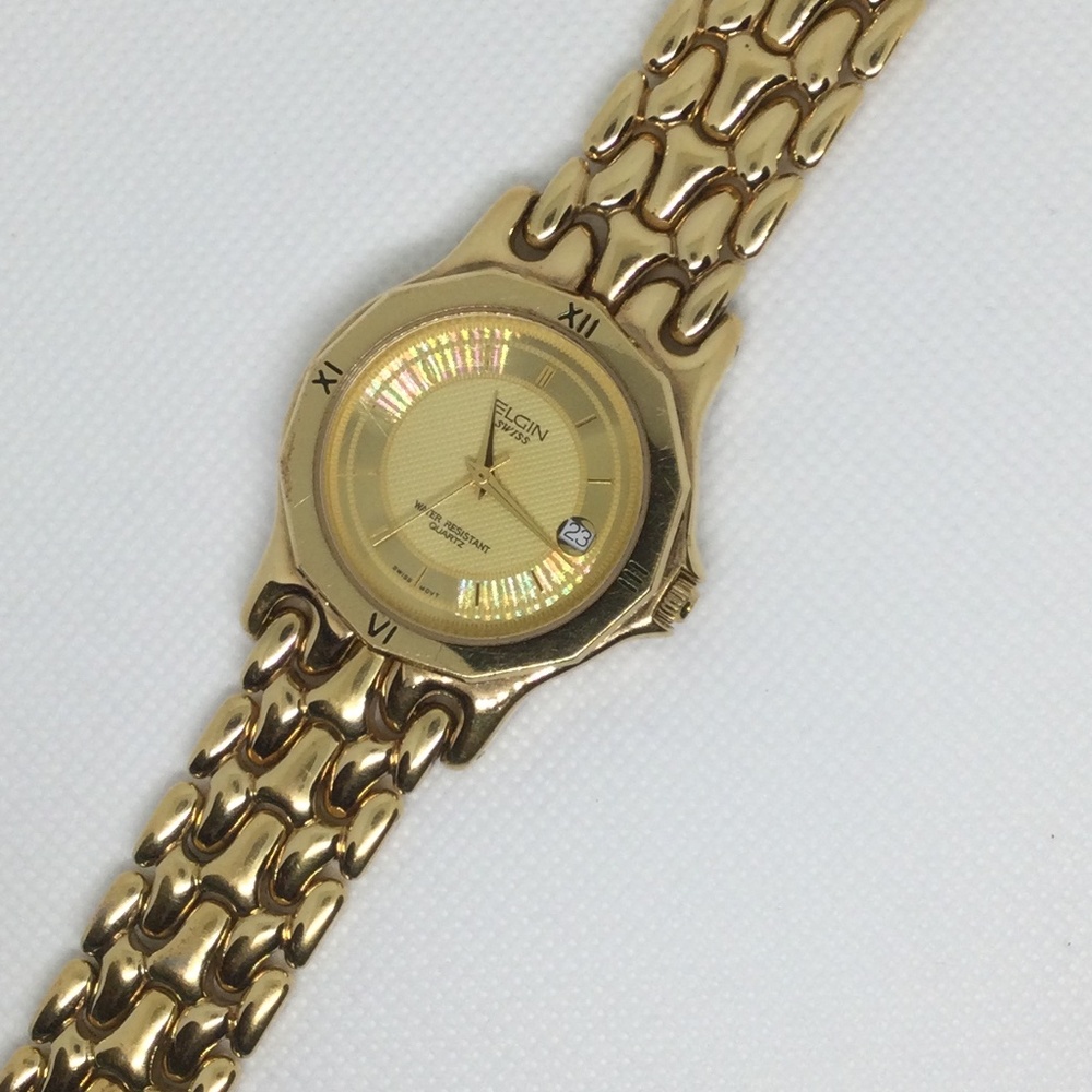 Gold Elgin Mens Watch